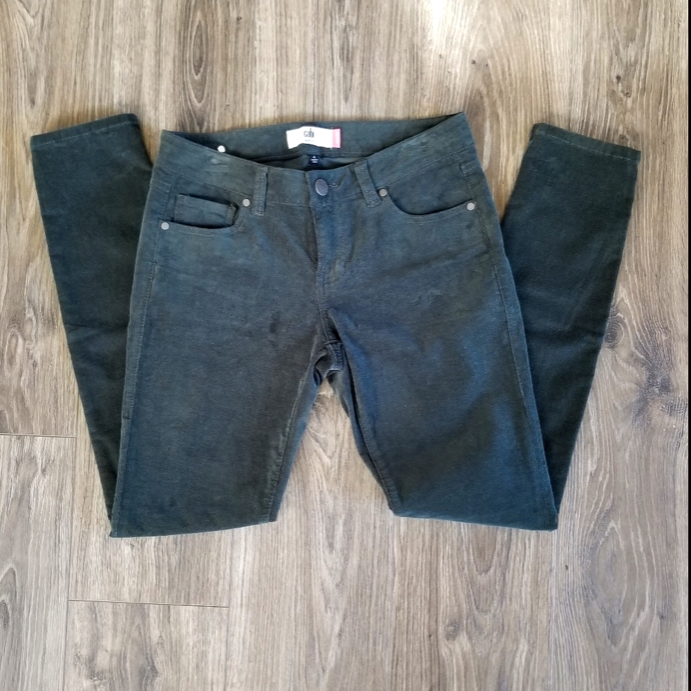 Cabi Forest Green Skinny Cord